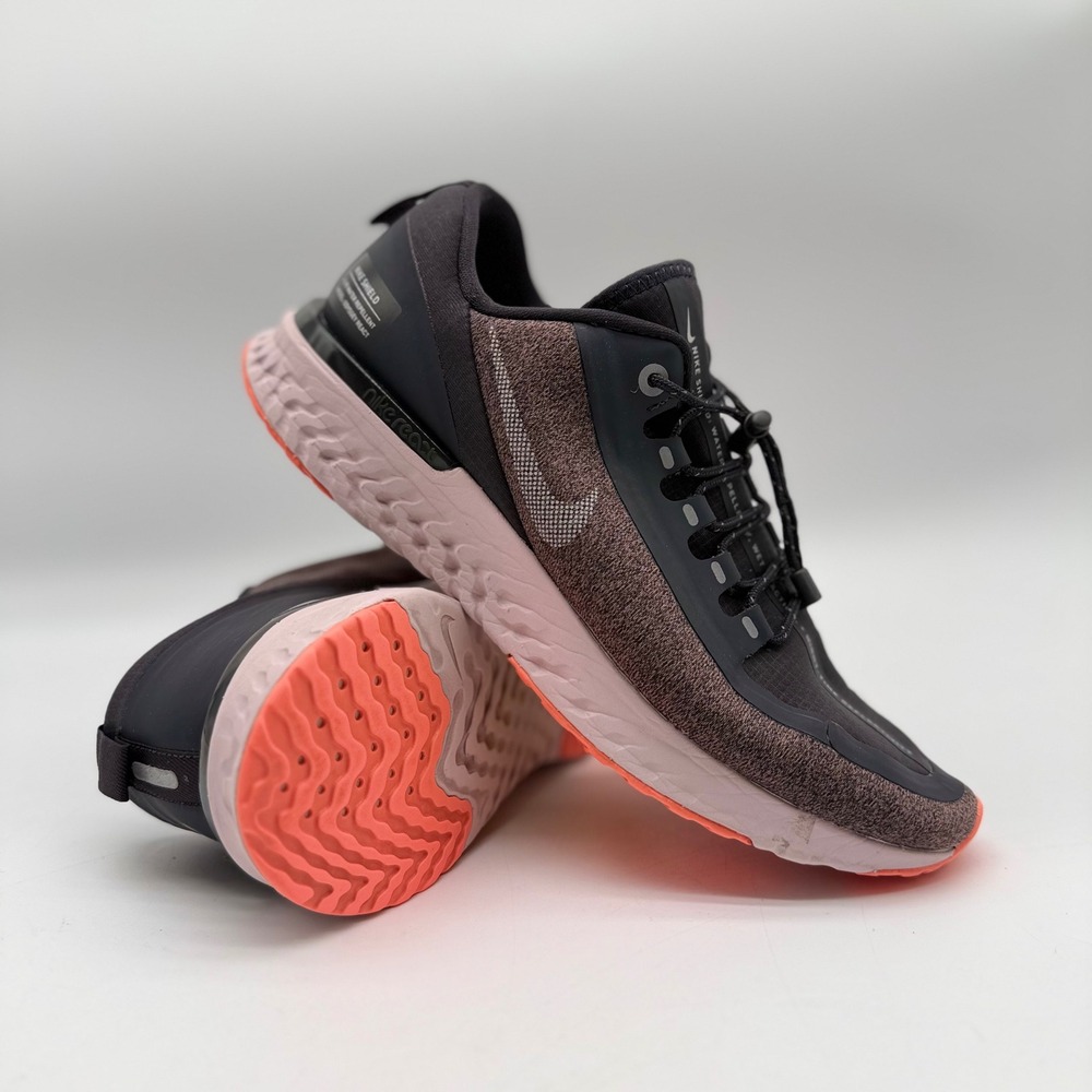 Nike Womens 8 Odyssey React Shield Running Shoes Black AA1635-002